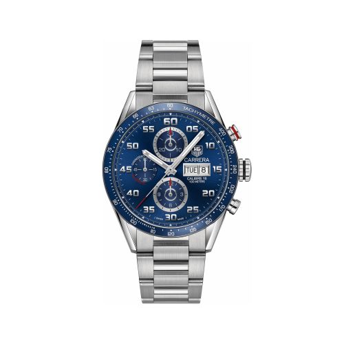 Tag Heuer Carrera Chronograph Blue Dial Men's Watch CV2A1V.BA0738